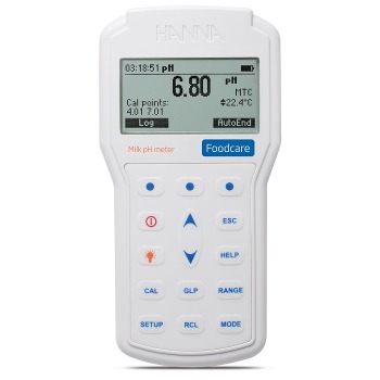 HANNA  휴대용 pH측정기  유제품 측정기(PC연결가능)  HI98162